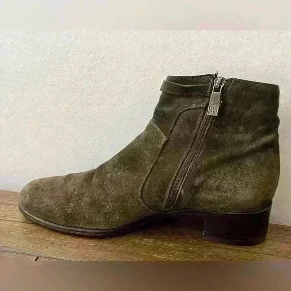 Alberto Fermani Green Suede Boots Womens size 7.5 US - Picture 3 of 9
